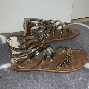Gold sandals